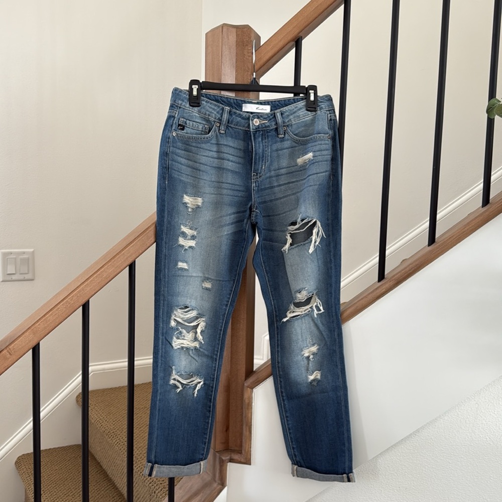 KanCan Light Blue Distressed Jeans -  Free Shipping!